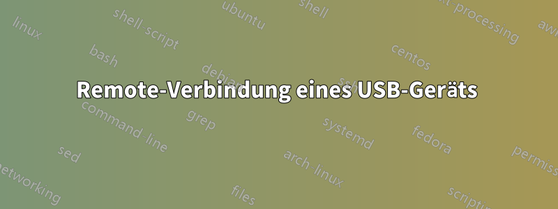 Remote-Verbindung eines USB-Geräts