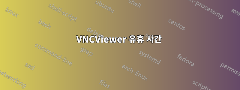 VNCViewer 유휴 시간