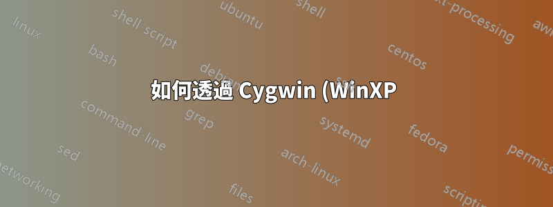 如何透過 Cygwin (WinXP) 整合 Console2?