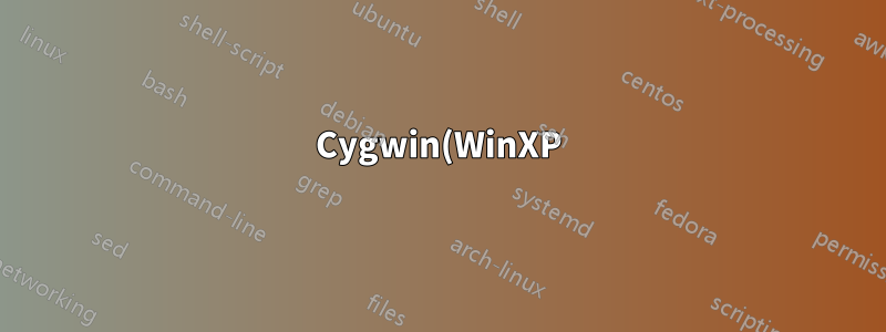 Cygwin(WinXP)을 통해 Console2를 통합하는 방법은 무엇입니까?