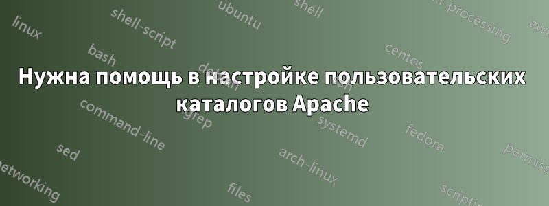 Нужна помощь в настройке пользовательских каталогов Apache