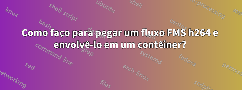 Como faço para pegar um fluxo FMS h264 e envolvê-lo em um contêiner?