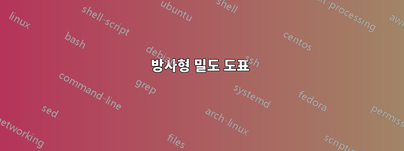 방사형 밀도 도표