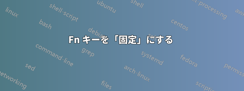 Fn キーを「固定」にする