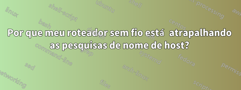 Por que meu roteador sem fio está atrapalhando as pesquisas de nome de host?