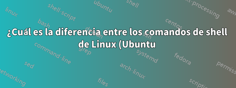 ¿Cuál es la diferencia entre los comandos de shell de Linux (Ubuntu) y Mac?