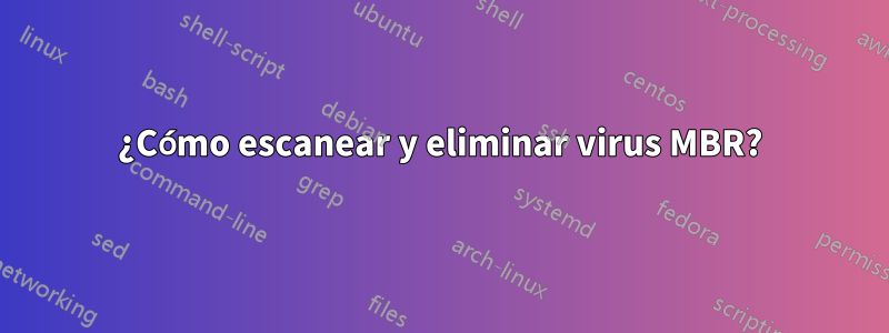 ¿Cómo escanear y eliminar virus MBR?