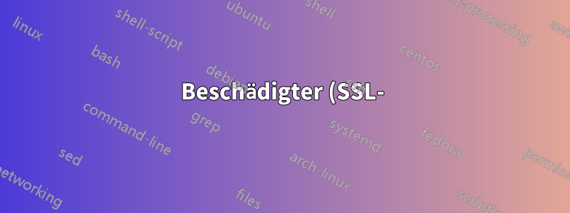 Beschädigter (SSL-)Schlüsselspeicher / Erkennen gefälschter SSL-Zertifikate