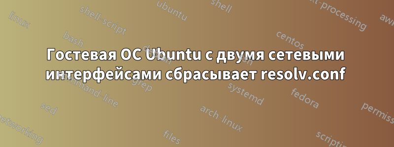 Гостевая ОС Ubuntu с двумя сетевыми интерфейсами сбрасывает resolv.conf