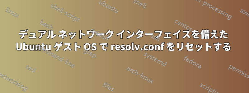 デュアル ネットワーク インターフェイスを備えた Ubuntu ゲスト OS で resolv.conf をリセットする