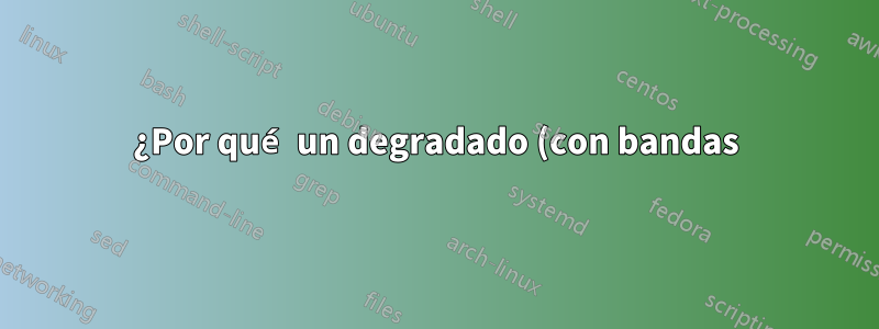 ¿Por qué un degradado (con bandas) de negro a índigo hace que mi pantalla LCD de Dell parpadee?