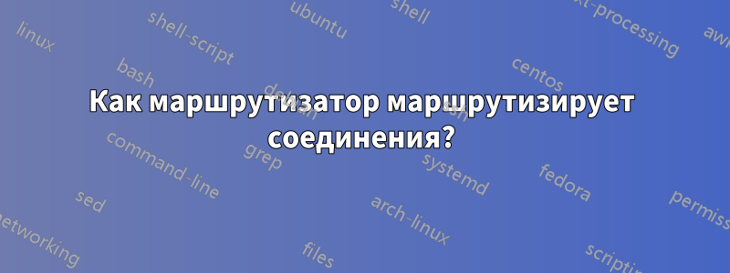 Как маршрутизатор маршрутизирует соединения?