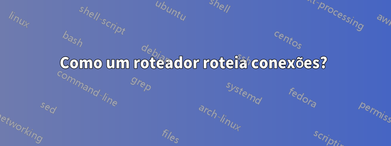 Como um roteador roteia conexões?