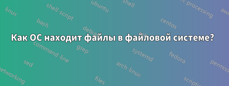 Как ОС находит файлы в файловой системе? 