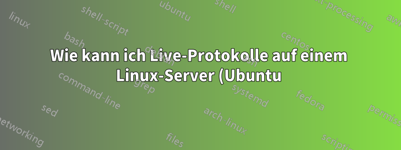 Wie kann ich Live-Protokolle auf einem Linux-Server (Ubuntu) anzeigen?