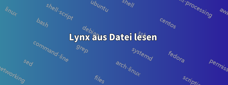 Lynx aus Datei lesen