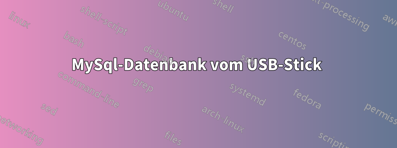 MySql-Datenbank vom USB-Stick