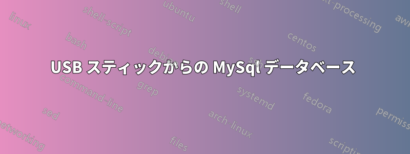 USB スティックからの MySql データベース