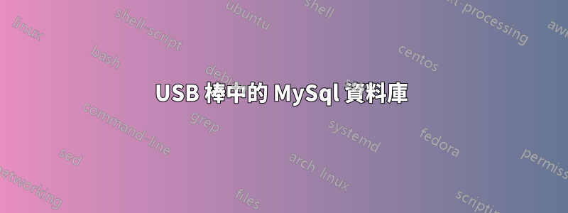 USB 棒中的 MySql 資料庫