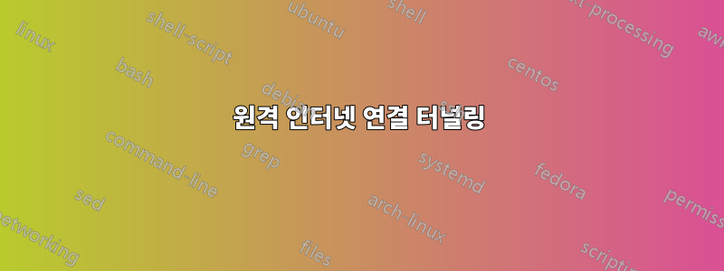 원격 인터넷 연결 터널링