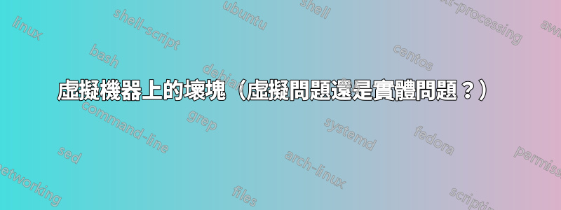 虛擬機器上的壞塊（虛擬問題還是實體問題？）