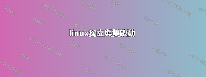 linux獨立與雙啟動