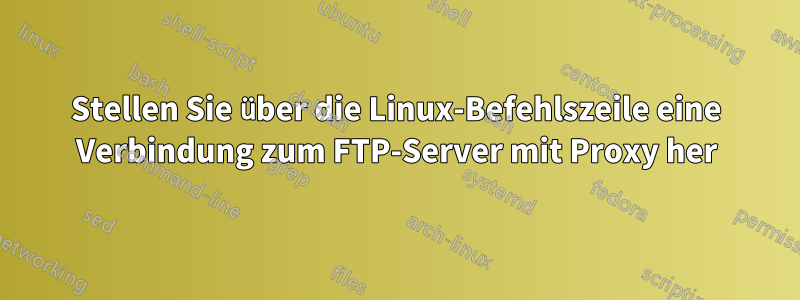 Stellen Sie über die Linux-Befehlszeile eine Verbindung zum FTP-Server mit Proxy her
