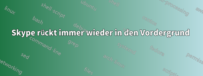 Skype rückt immer wieder in den Vordergrund