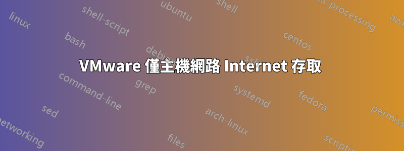 VMware 僅主機網路 Internet 存取