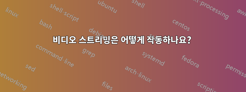 비디오 스트리밍은 어떻게 작동하나요?