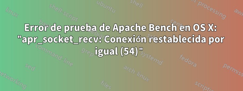Error de prueba de Apache Bench en OS X: "apr_socket_recv: Conexión restablecida por igual (54)"