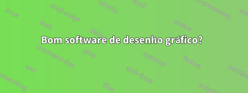 Bom software de desenho gráfico? 