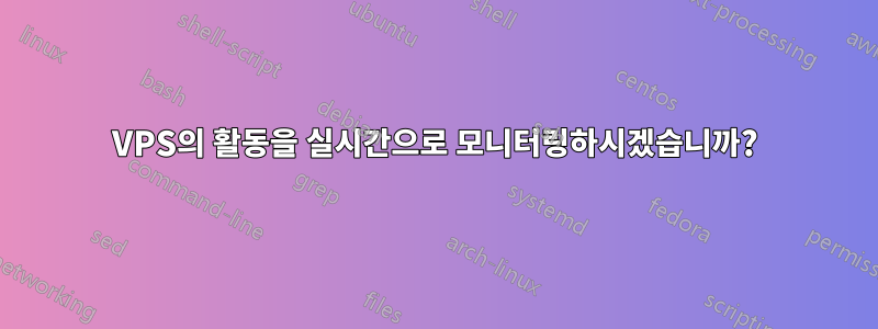 VPS의 활동을 실시간으로 모니터링하시겠습니까?