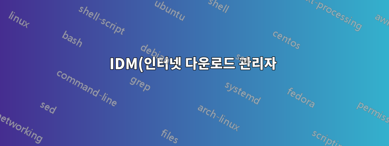 IDM(인터넷 다운로드 관리자)과 같은 프로그램은 어떻게 작동하나요?