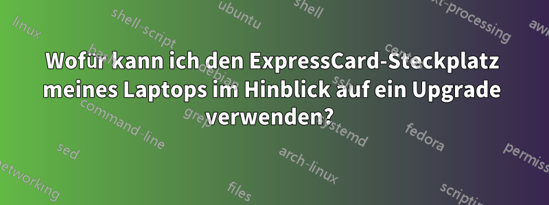 Wofür kann ich den ExpressCard-Steckplatz meines Laptops im Hinblick auf ein Upgrade verwenden? 