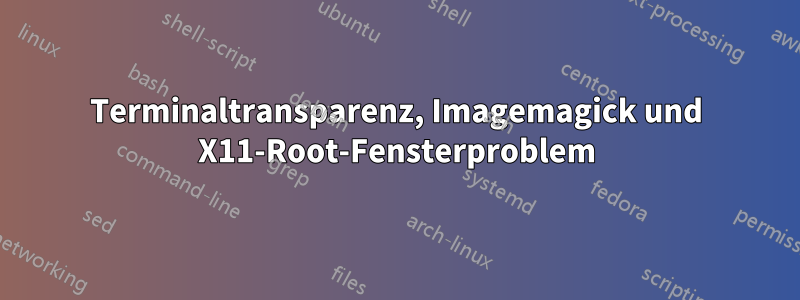 Terminaltransparenz, Imagemagick und X11-Root-Fensterproblem