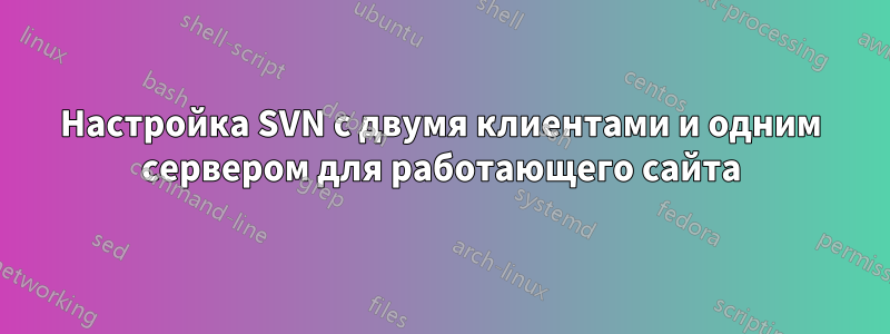 Настройка SVN с двумя клиентами и одним сервером для работающего сайта