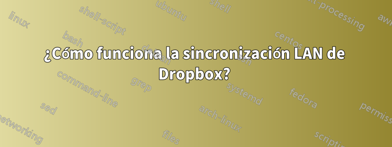 ¿Cómo funciona la sincronización LAN de Dropbox?