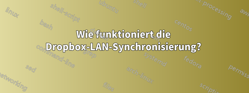 Wie funktioniert die Dropbox-LAN-Synchronisierung?