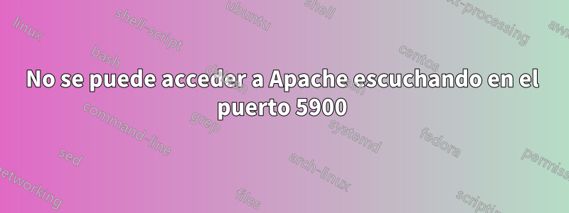 No se puede acceder a Apache escuchando en el puerto 5900