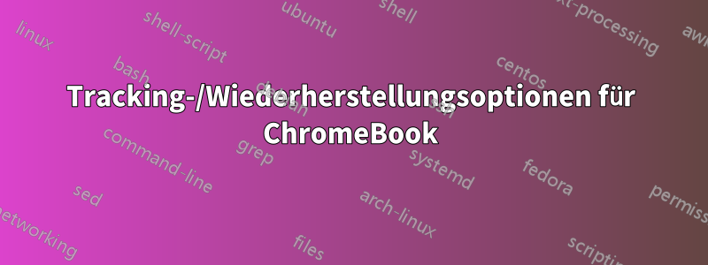 Tracking-/Wiederherstellungsoptionen für ChromeBook