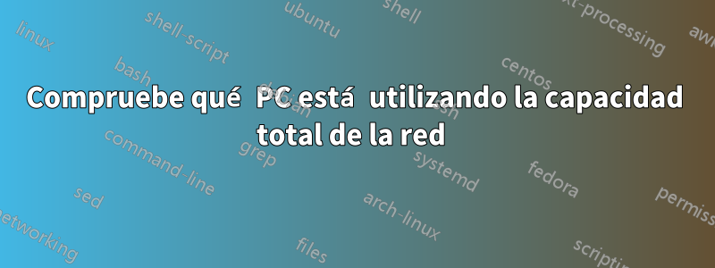 Compruebe qué PC está utilizando la capacidad total de la red 