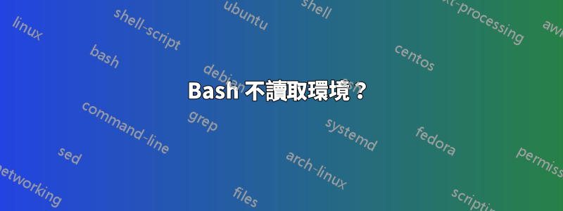 Bash 不讀取環境？