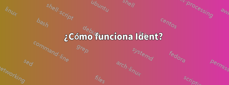 ¿Cómo funciona Ident?