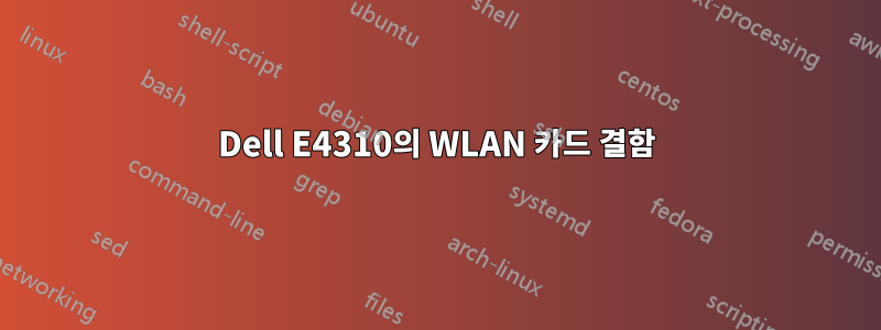 Dell E4310의 WLAN 카드 결함