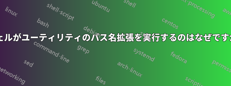 シェルがユーティリティのパス名拡張を実行するのはなぜですか?