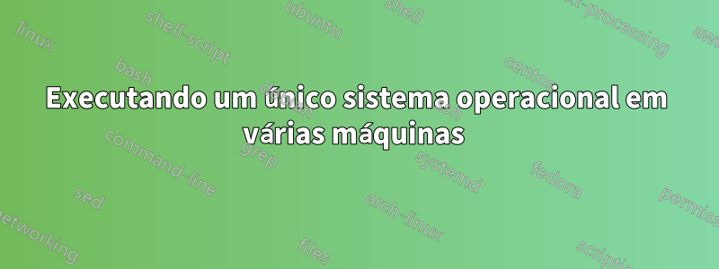 Executando um único sistema operacional em várias máquinas 