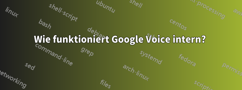 Wie funktioniert Google Voice intern?