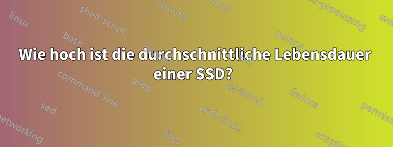 Wie hoch ist die durchschnittliche Lebensdauer einer SSD? 