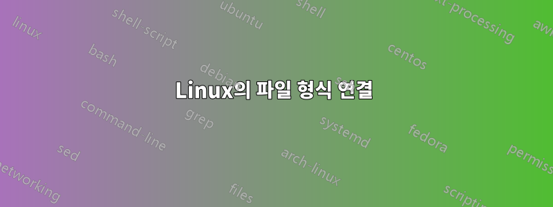 Linux의 파일 형식 연결